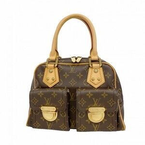 Louis Vuitton Monogram Manhattan PM Handbag M40026 Brown Women's